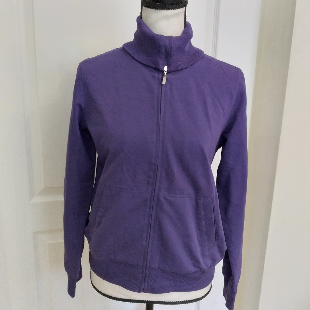 Escada Sport purple zip up sweatshirt size S